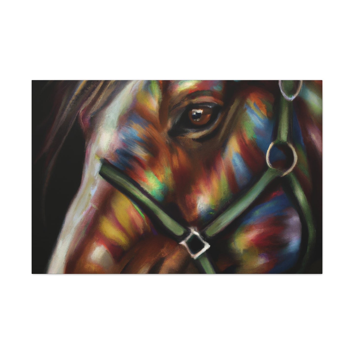 "Vivid Steed". - Canvas