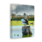 Aquatic Pelican Dream. - Canvas