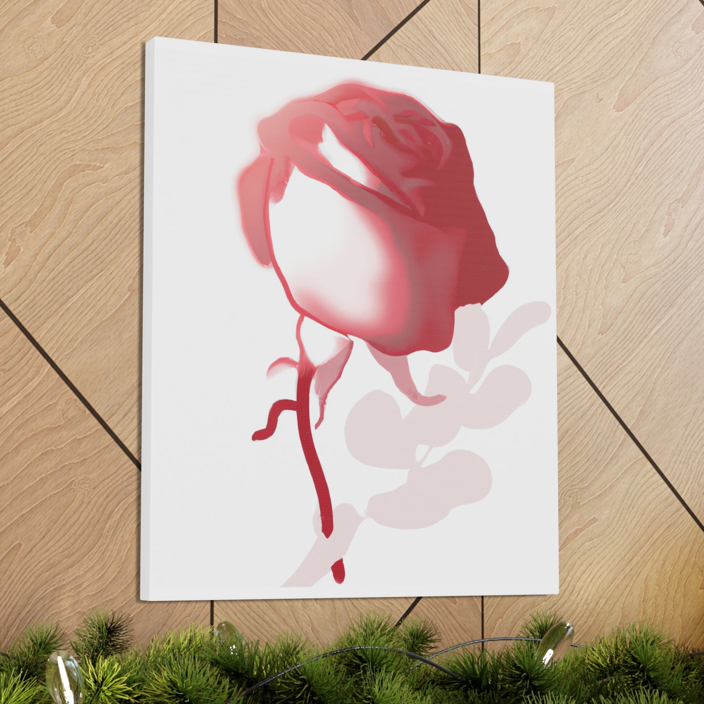 Abstract Floral Blush - Canvas