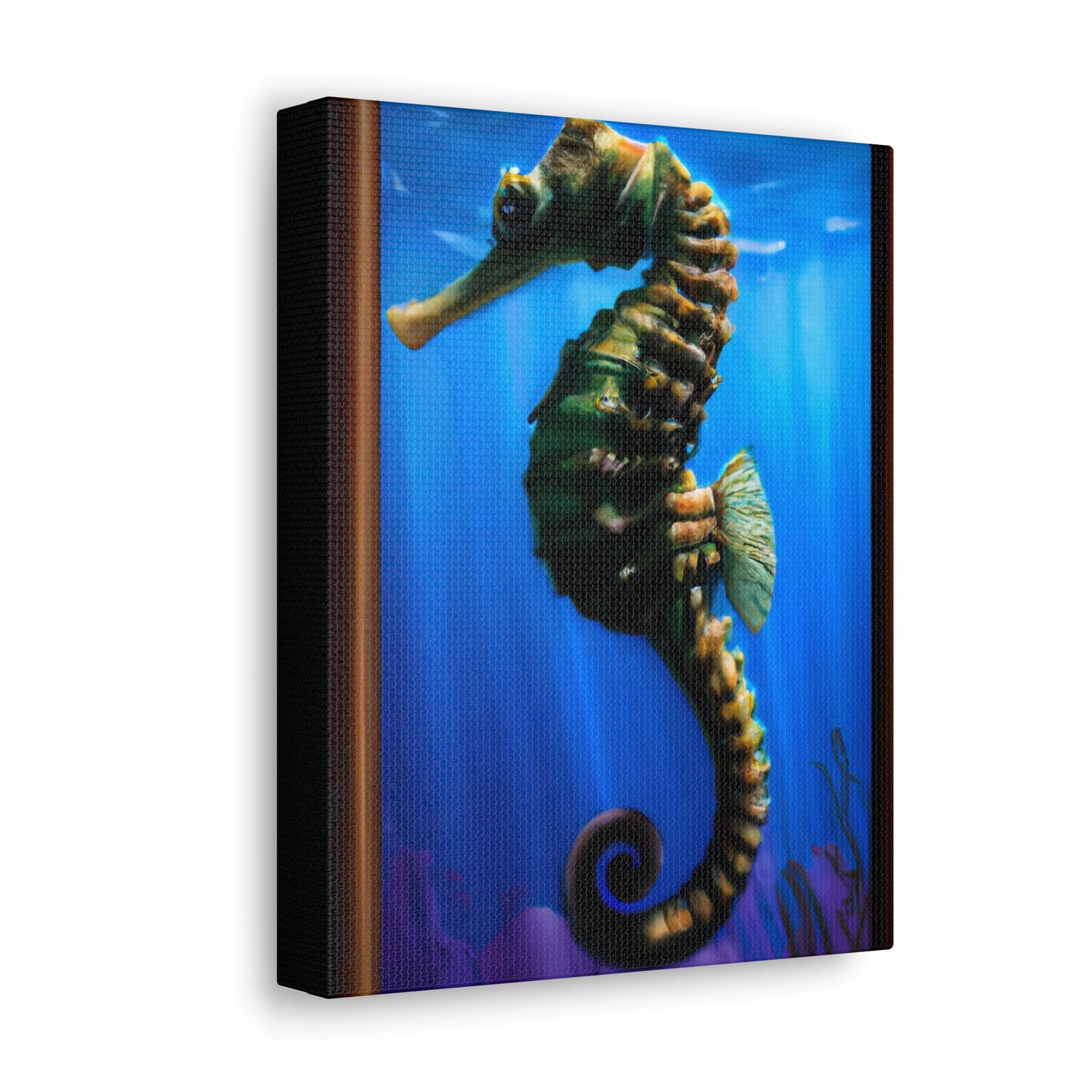 Ocean Seahorse Glint - Canvas