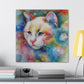 Flowered Feline - Canvas