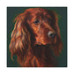 Vibrant Emerald Setter - Canvas