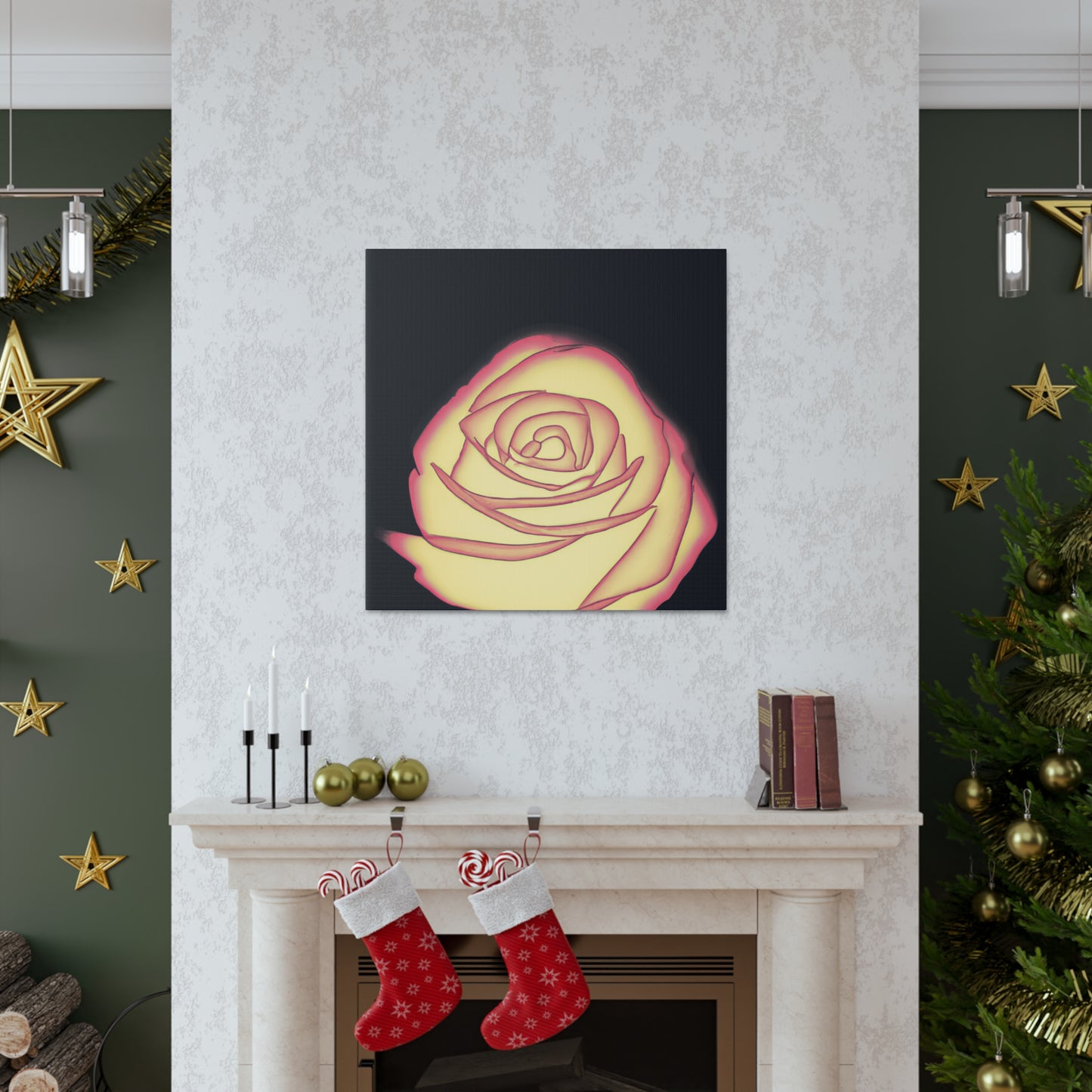 Abstract Rose Bloom. - Canvas
