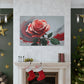 Red Rose Splendor - Canvas