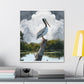 Marshy Pelican Sky. - Canvas
