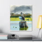 Aquatic Pelican Dream. - Canvas