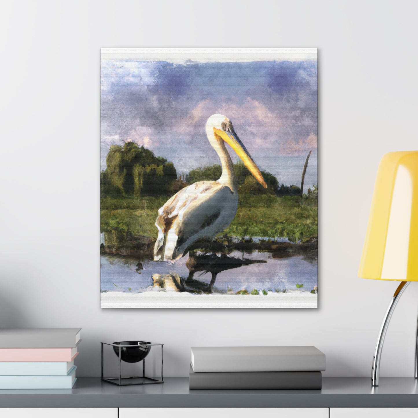 Marshy Pelican Dream - Canvas