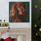 Vibrant Emerald Setter - Canvas