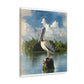 Wetland Pelican Dream. - Canvas