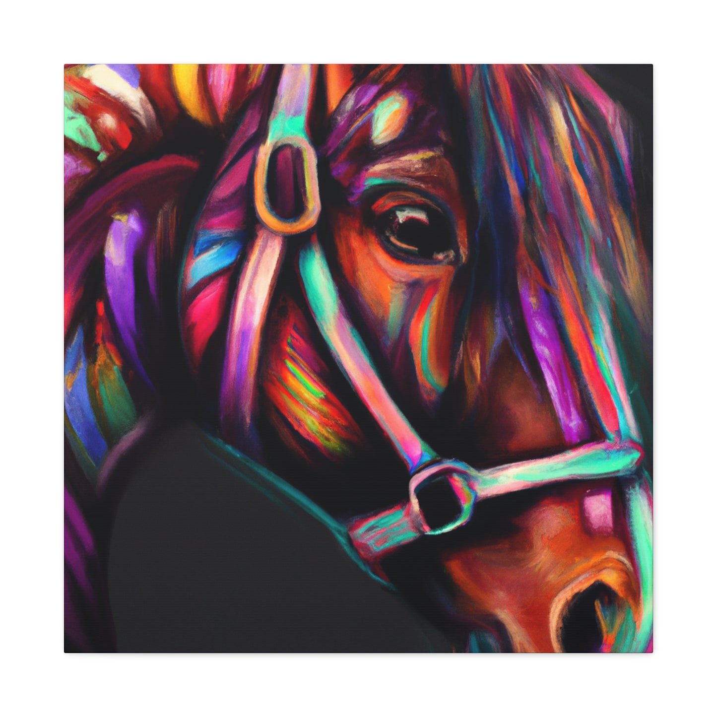Rainbow Nuzzle - Canvas