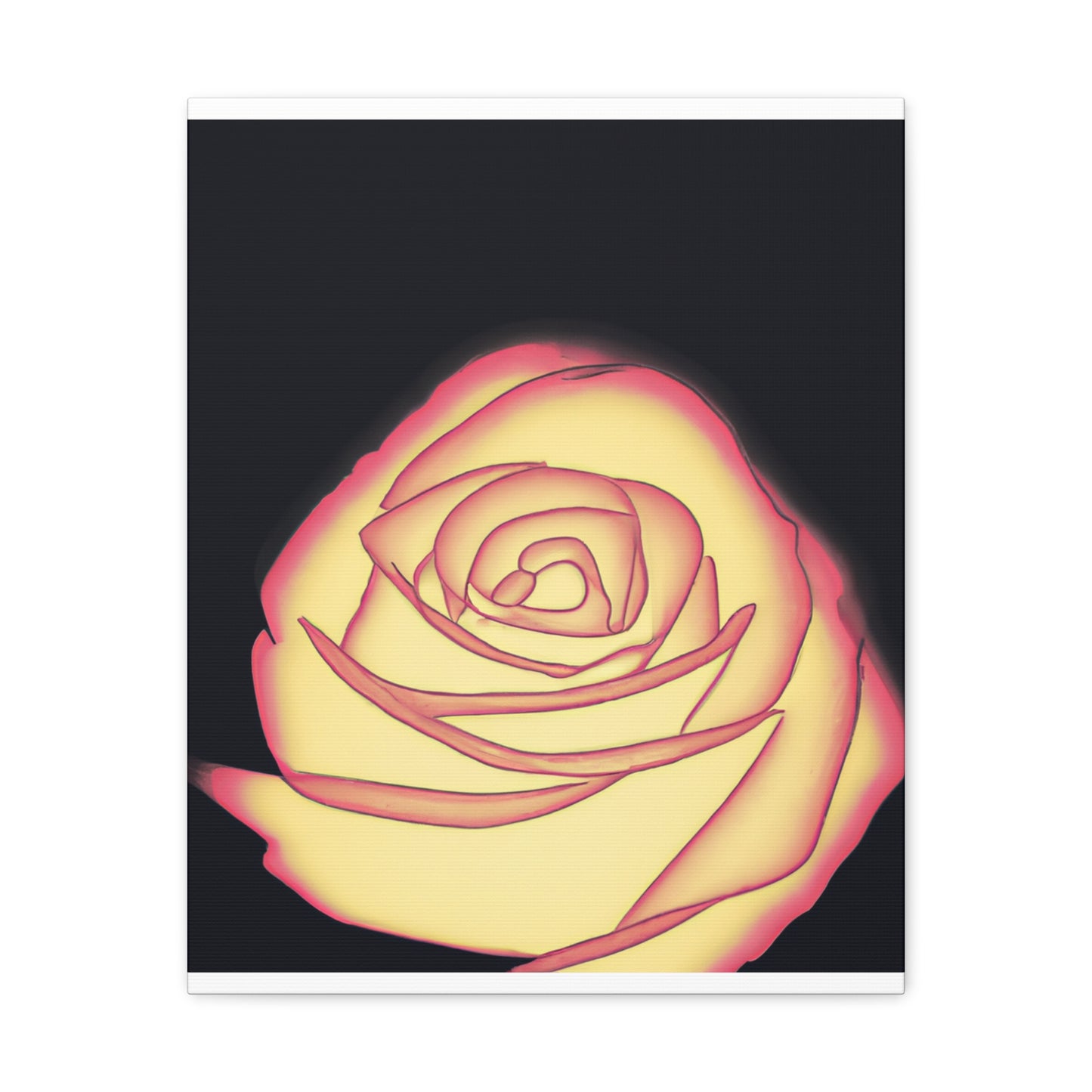 Abstract Rose Bloom. - Canvas