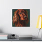 Vibrant Emerald Setter - Canvas