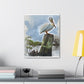 Aquatic Pelican Sunset - Canvas