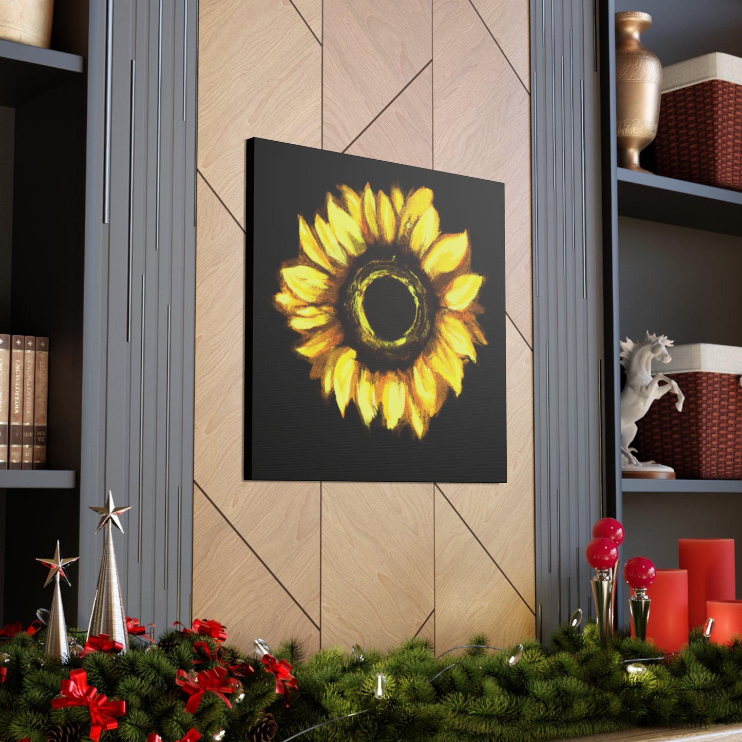 Sunflower Sparkle Glow. - Canvas