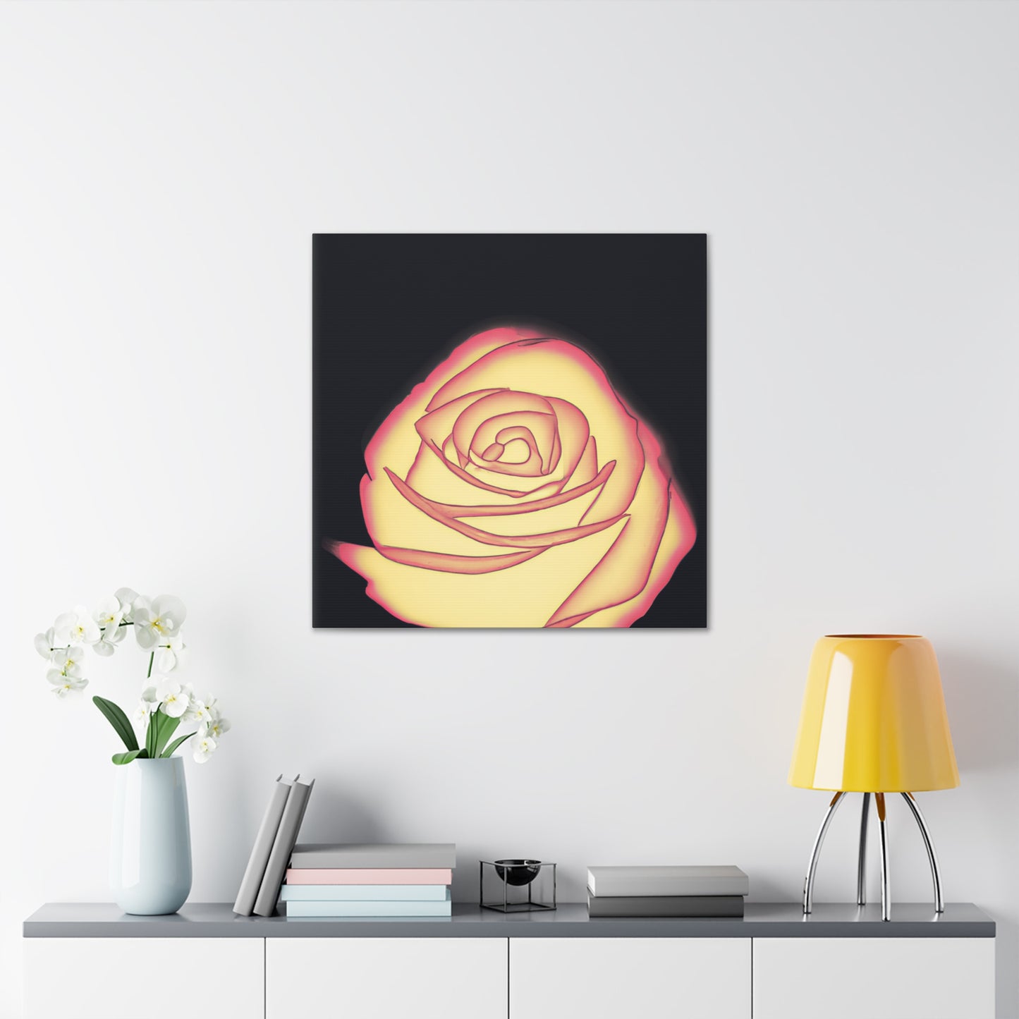 Abstract Rose Bloom. - Canvas