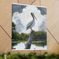 Marshy Pelican Sky. - Canvas