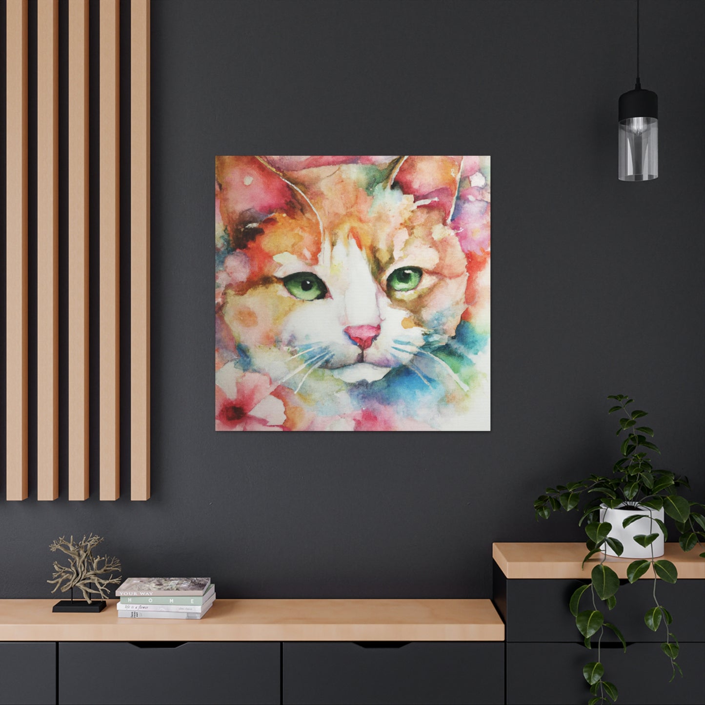 Cat Florabundance. - Canvas