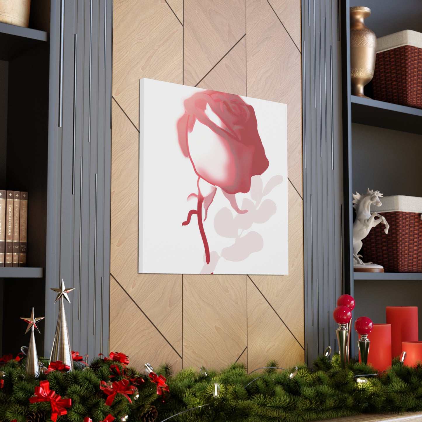 Abstract Floral Blush - Canvas