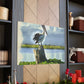 "Aqua Pelican Epic." - Canvas