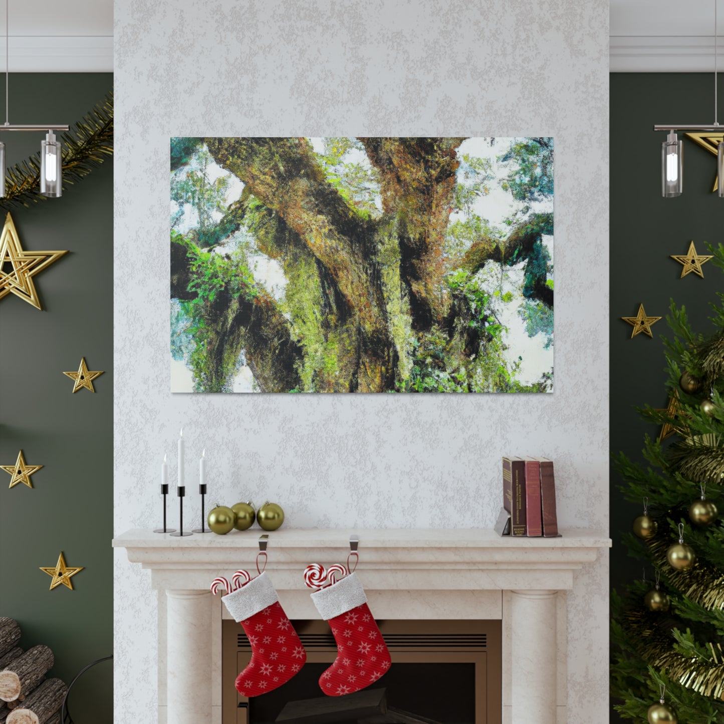 Vivid Woodland Scene - Canvas