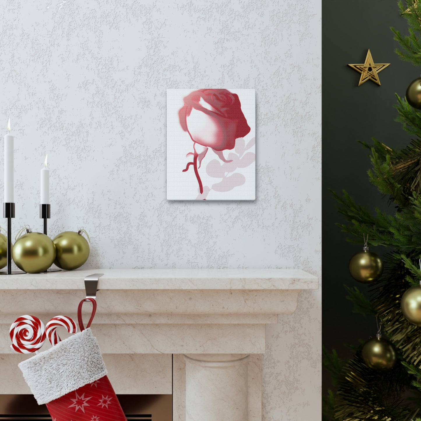 Abstract Floral Blush - Canvas