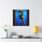 Ocean Seahorse Glint - Canvas