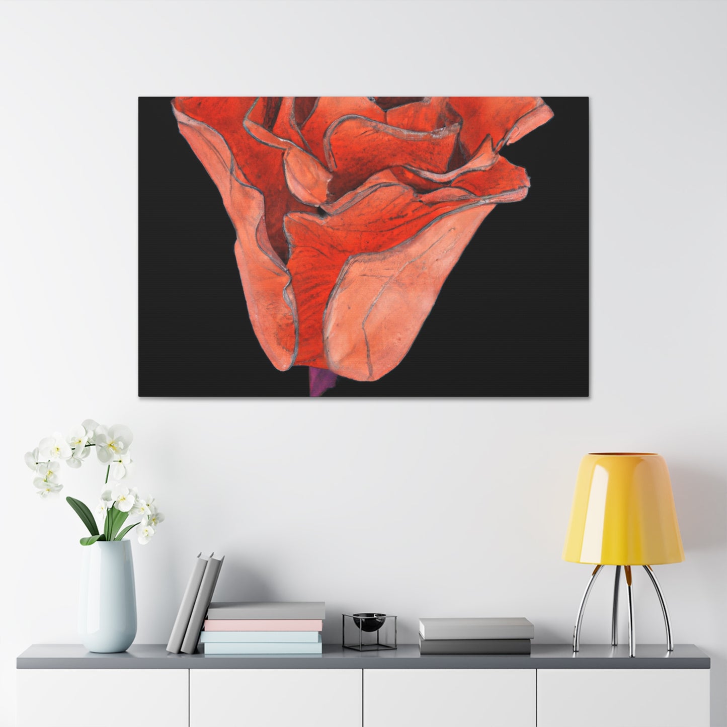 Abstract Blush Bloom - Canvas