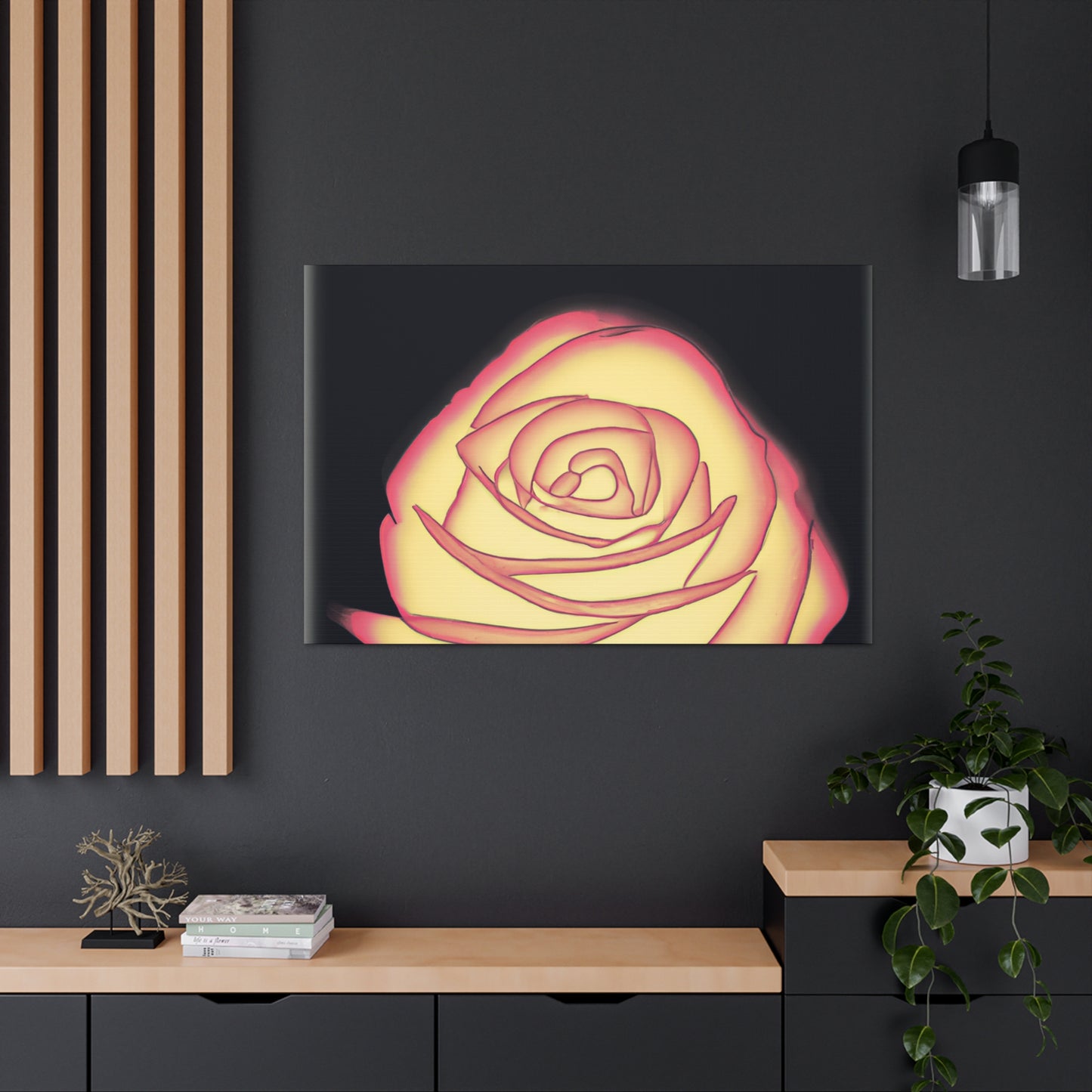 Abstract Rose Bloom. - Canvas
