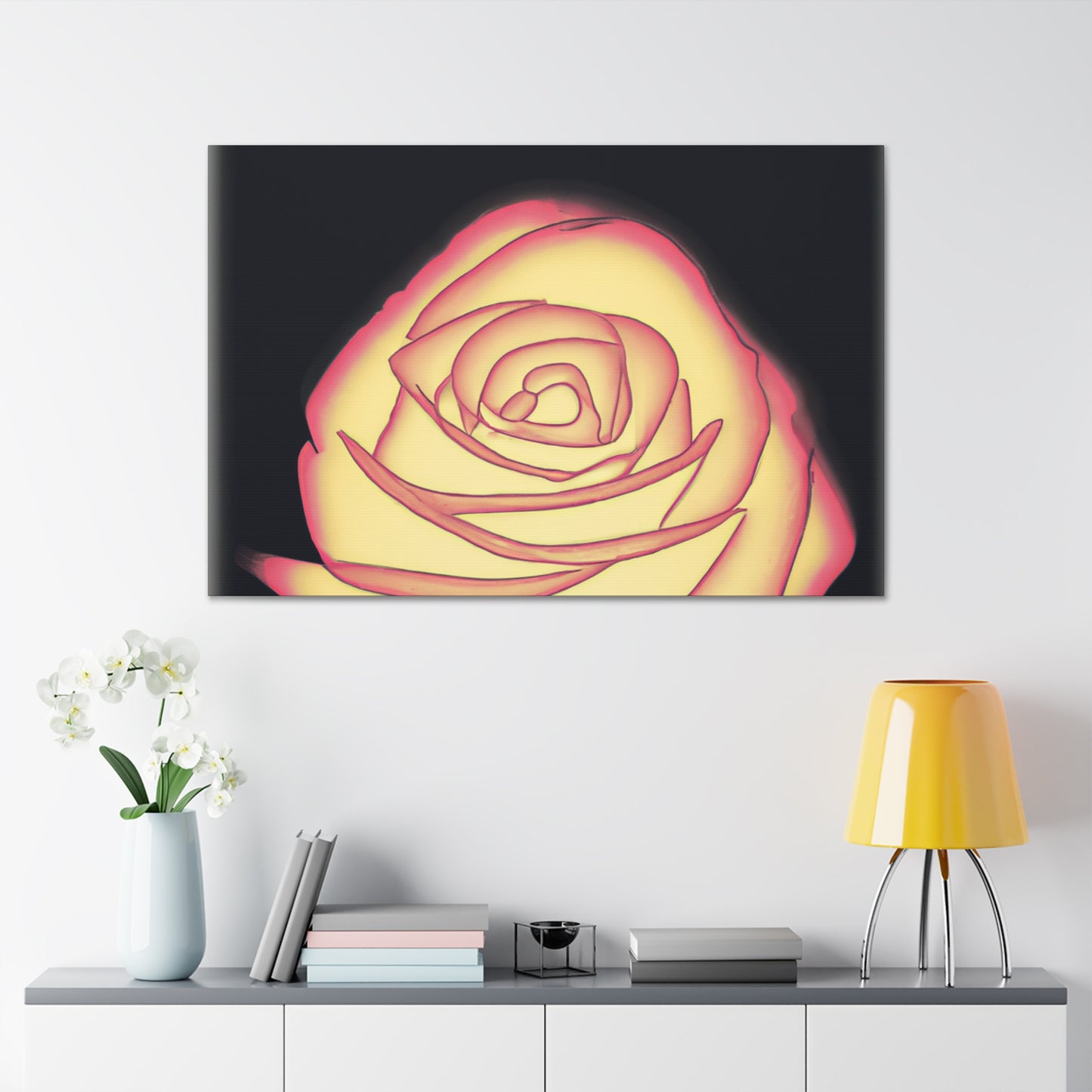 Abstract Rose Bloom. - Canvas