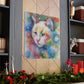 Flowered Feline - Canvas