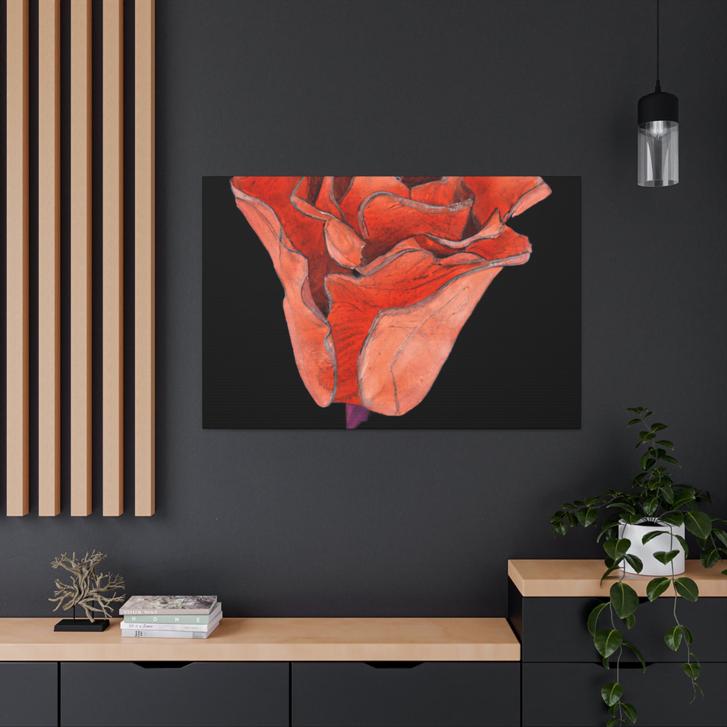 Abstract Blush Bloom - Canvas