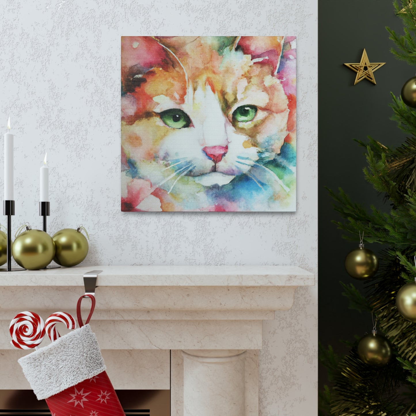 Cat Florabundance. - Canvas