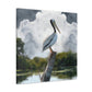 Marshy Pelican Sky. - Canvas