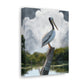 Marshy Pelican Sky. - Canvas