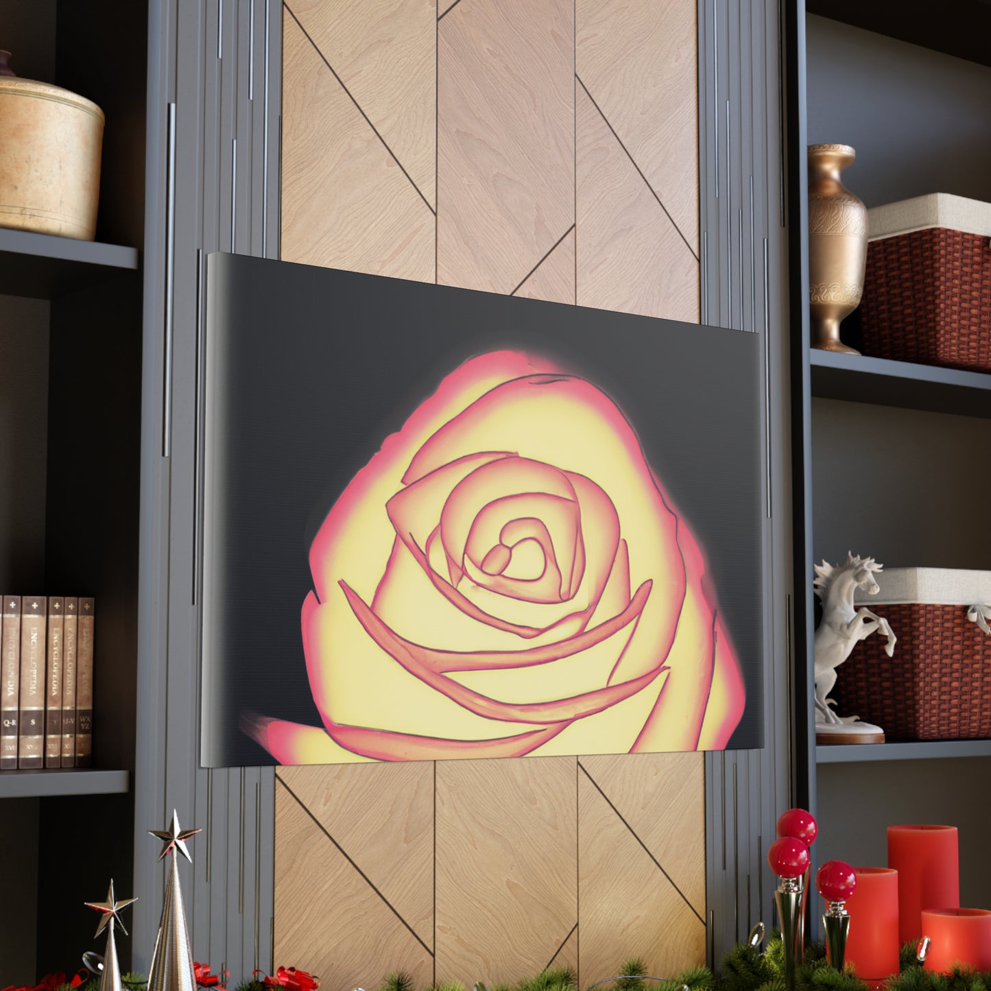 Abstract Rose Bloom. - Canvas