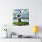 "Aqua Pelican Epic." - Canvas