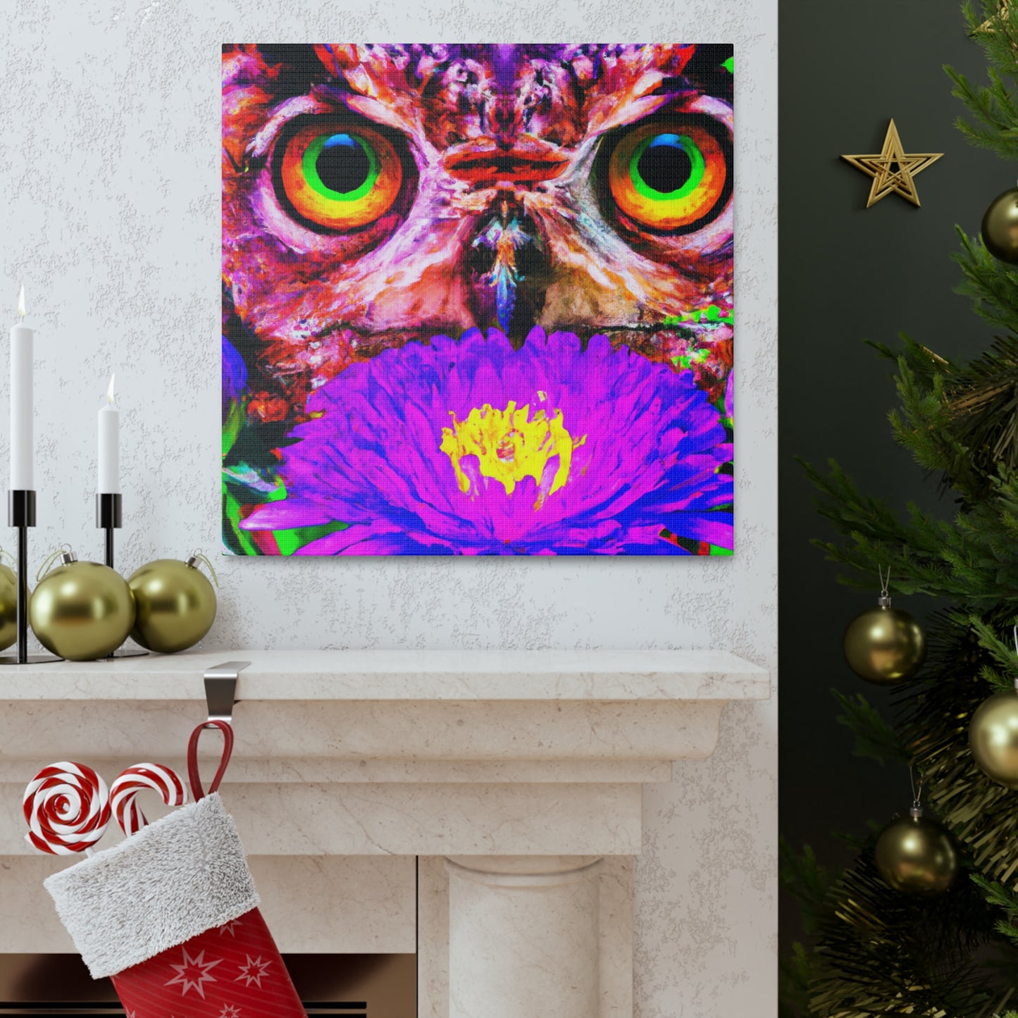 Owl's Oasis - Canvas