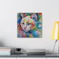 Flowered Feline - Canvas
