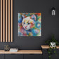 Flowered Feline - Canvas