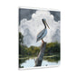Marshy Pelican Sky. - Canvas