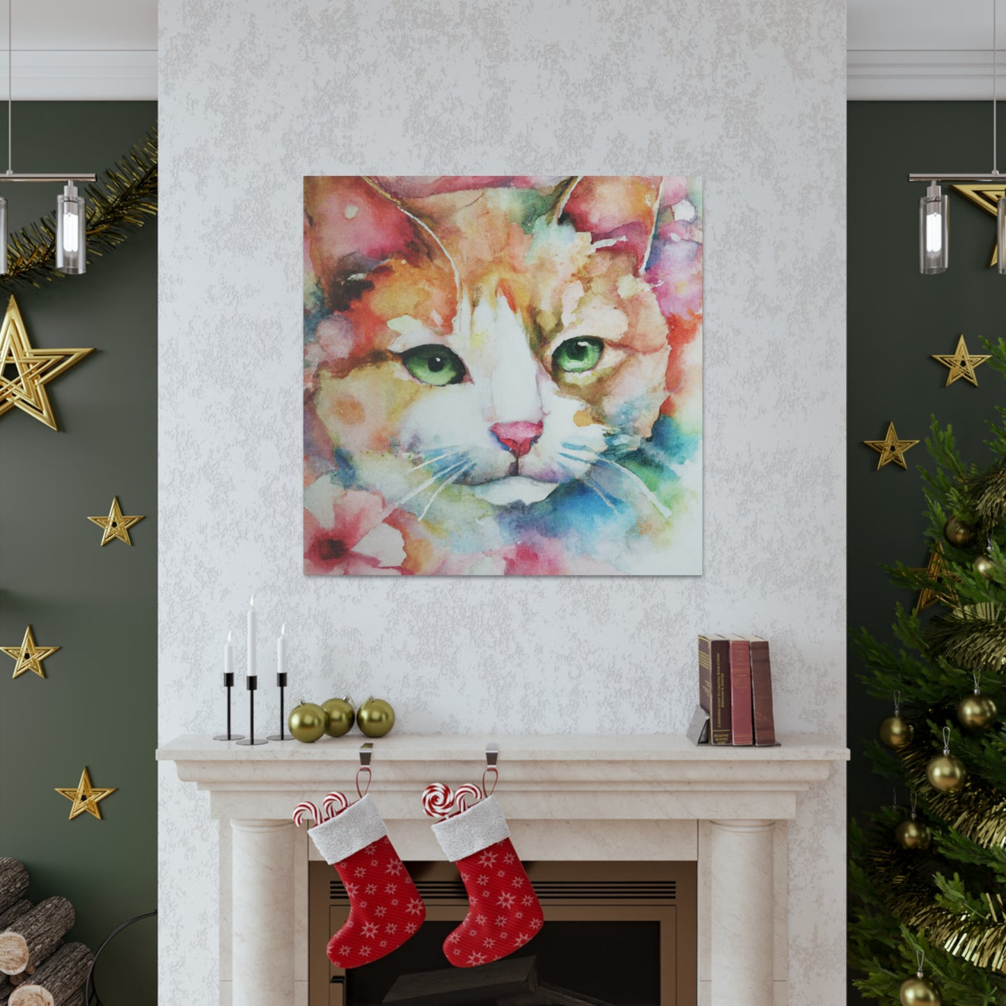 Cat Florabundance. - Canvas