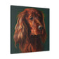 Vibrant Emerald Setter - Canvas