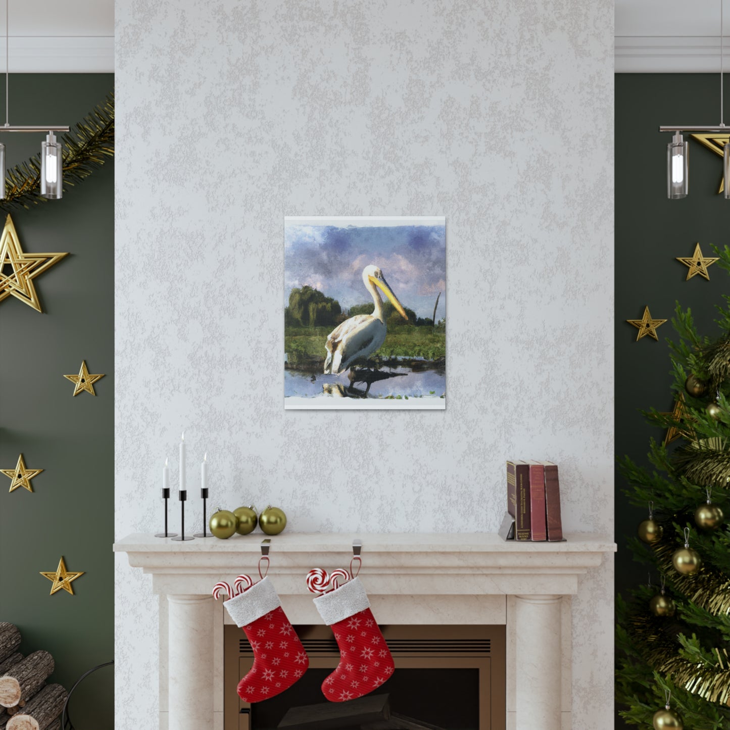 Marshy Pelican Dream - Canvas