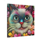 Feline FloraFade - Canvas
