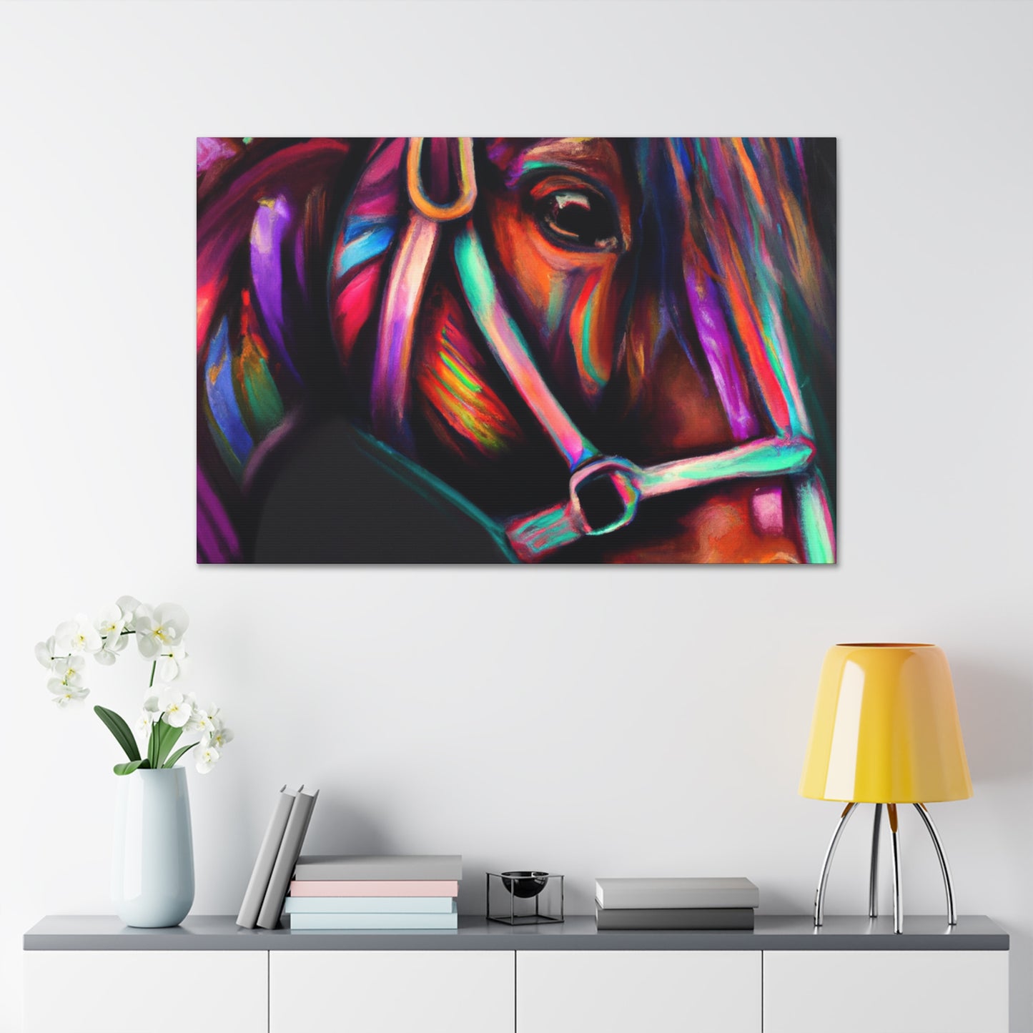 Rainbow Nuzzle - Canvas