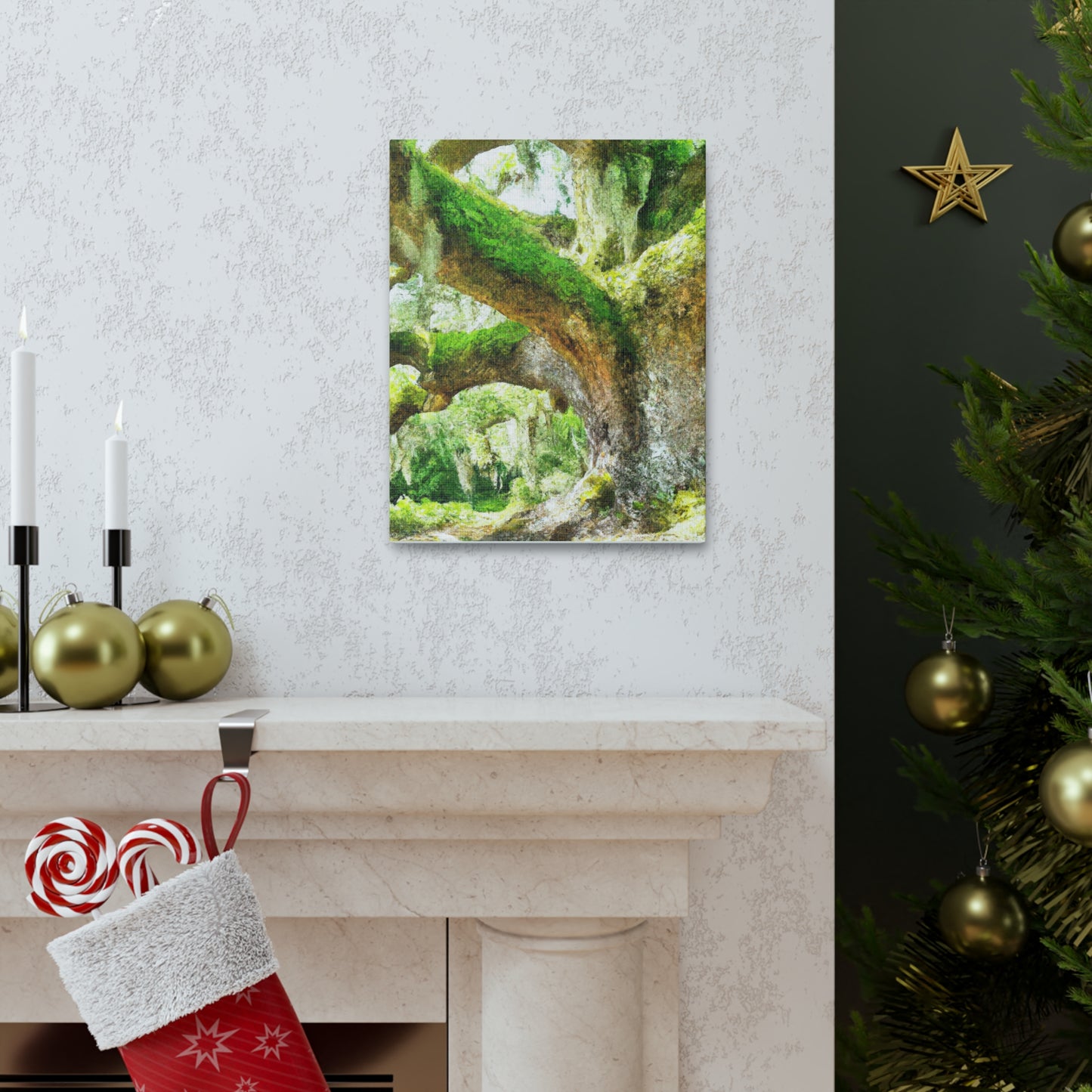 Vibrant Oak Harmony - Canvas