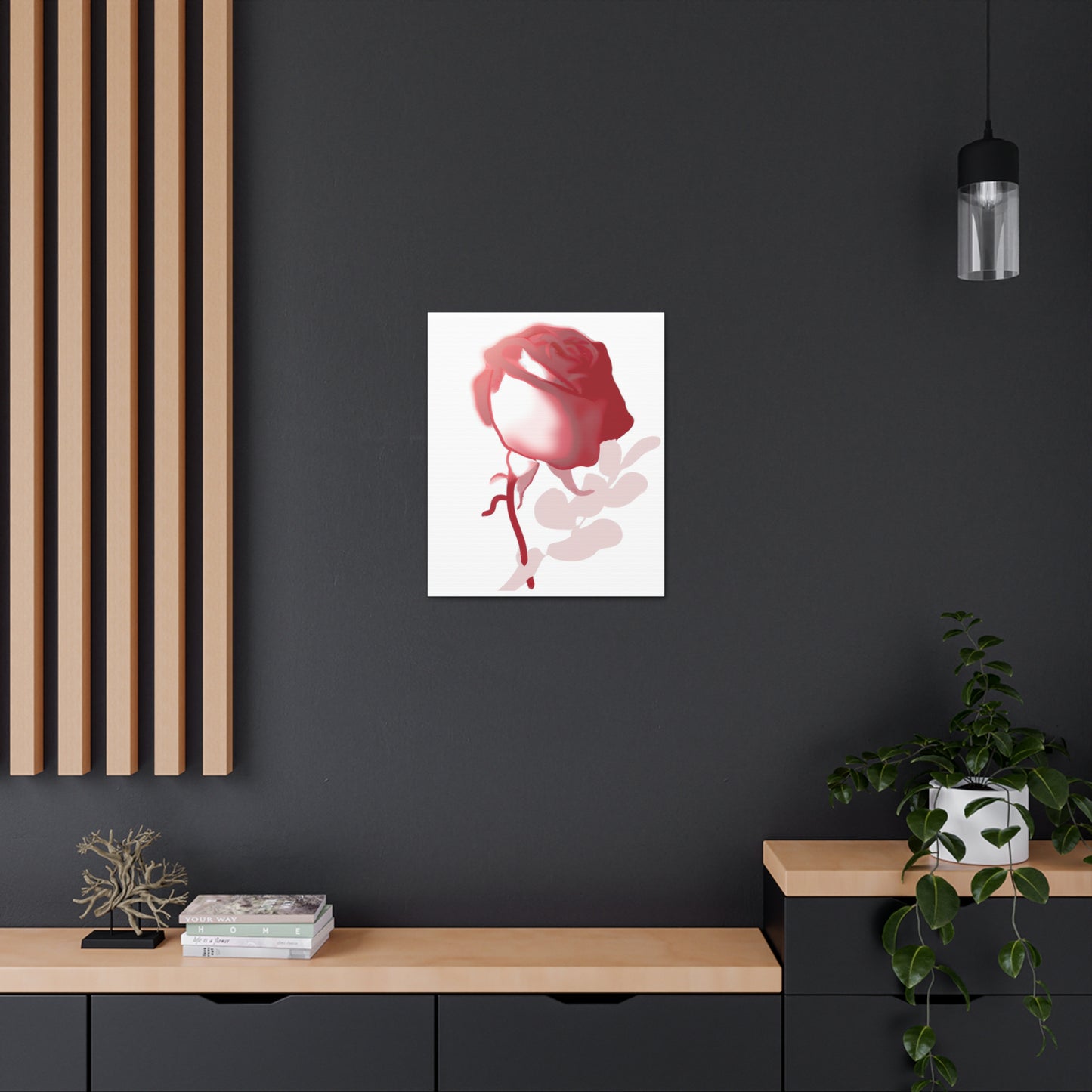 Abstract Floral Blush - Canvas