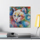 Flowered Feline - Canvas