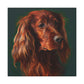 Vibrant Emerald Setter - Canvas
