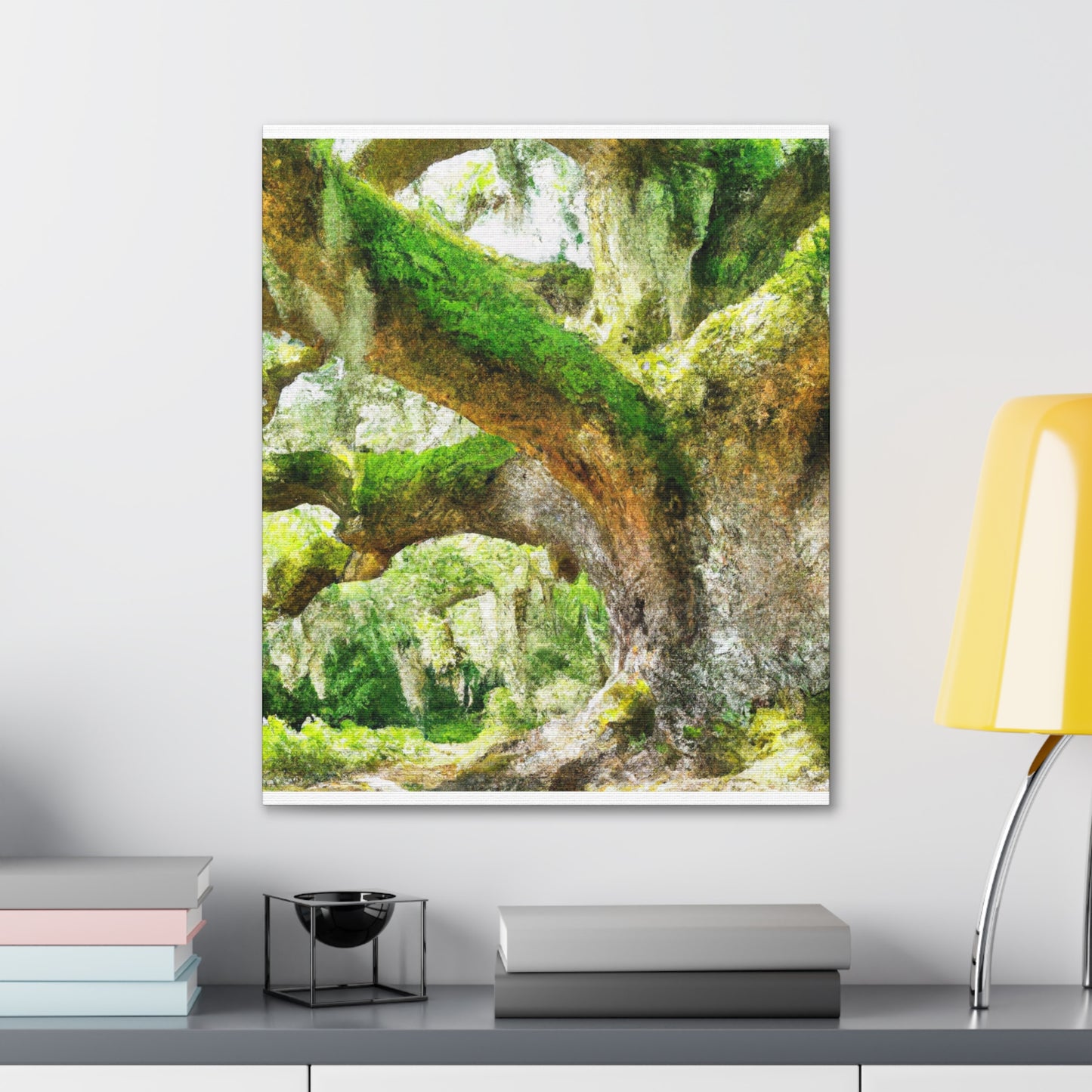 Vibrant Oak Harmony - Canvas